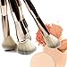 Mermaid Makeup Brush Set, COLOR CLEANER Premium Beauty Cosmetic Tools 10 Pcs Professional Eye Shadow Eyeliner Foundation Blush Lip Brushes Powder Concealer Brushes (Gold)