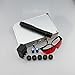 DJLP Pointer - Teachers Pointer - Teaching Pointer - Hand Pointer Extended Length, Presenter Whiteboard Pointer, Black Matte with Chrome Trim (Red)
