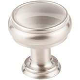 Top Knobs TK831BSN Serene Collection 1-3/16" Eden Medium Knob, Brushed Satin Nickel