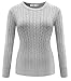 For G & Pl Women Casual Crew Neck Knit Sweatshirt