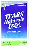 Tears Naturale Free Lubricant Eye Drops Single Use Vials-0.03 oz, 60 ct