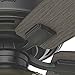 Hunter Fan Company, 54187, 52 inch Bennett Matte Black Ceiling Fan with LED Light Kit and Handheld Remote
