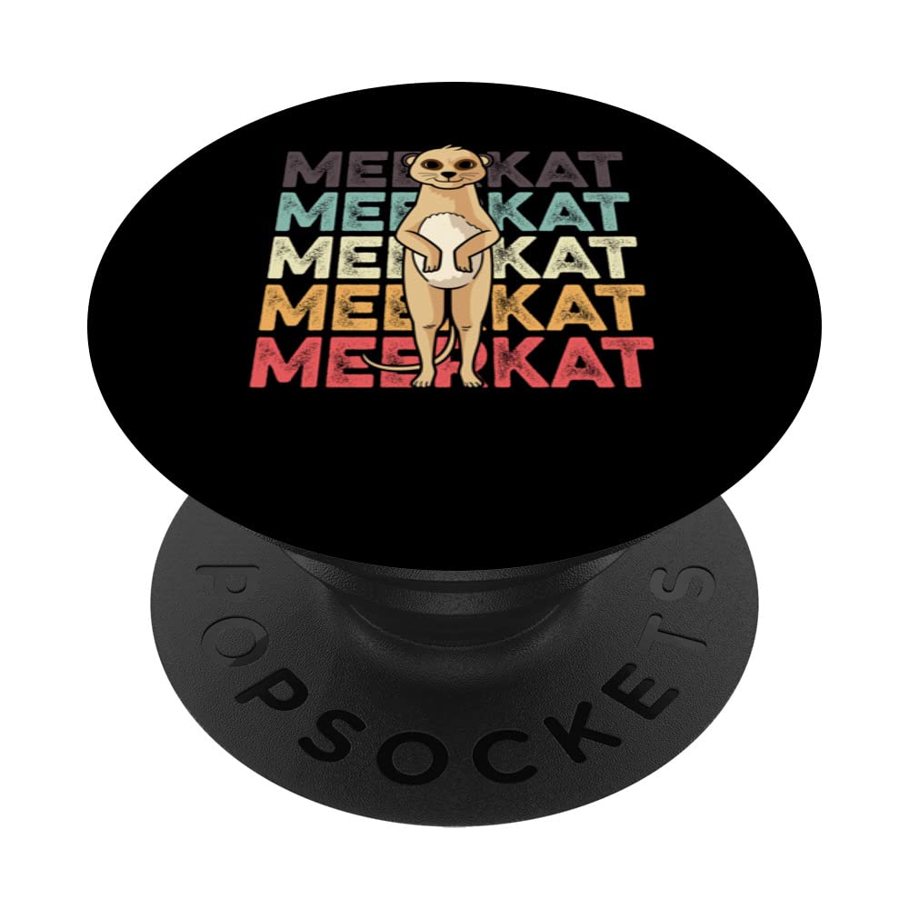 Meerkat Vintage Zoologist PopSockets Swappable PopGrip