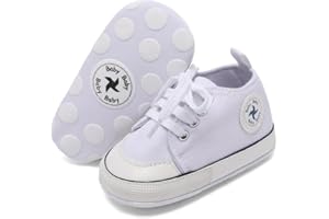 BEIDI Baby Girls Boys Shoes Soft Anti-Slip Sole Newborn First Walkers High Top Canvas Denim Unisex Infant Sneaker