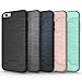 Wire Drawing Shockproof Armor Case TPU+PC Card Slot Holder for iPhone 6s Plus 6PLUS (Green)