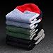 Toes Home Men Pack of 6 Low Cut Ankle Crew Socks No Show Socks Non Slip Athletic Cotton Socks
