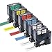 Freshworld 6-Pack Compatible with Dymo D1 Label Tape Replace for DYMO Label Maker Refills D1 45013 45010 45016 45017 45018 45019 Refills, for LabelManager 160 280 PnP 360D 210D 420P, 1/2 Inch x 23 Ft