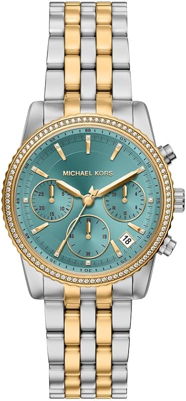 Bryant MK7582 - Reloj de Acero Inoxidable de Dos Tonos para Mujer, 35 mm