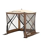 Clam Corporation 9881 Quick-Set Traveler Shelter, 72 x 72-Inch, Brown/Beige