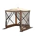 Quick Set 9881 Traveler Shelter, 72 x 72-Inch Portable Popup Gazebo Durable Tent Bug and Rain Protection Easy Setup (3-4 Person), Brown/Beige