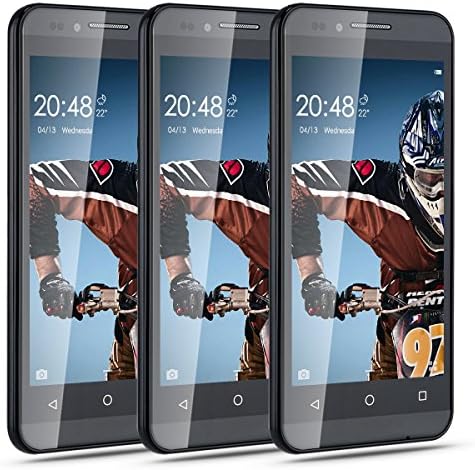 CHSLING Cell Phones Unlocked 4.5" Anroid 5.1 MTK6580 Quad Core ROM 4GB 2.0MP Camera GSM/3G Quadband Dual Sim Smartphones WIFI Bluetooth Black