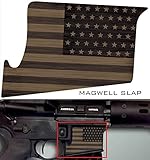 Ultimate Arms Gear Mag Wraps Magwell Slaps FDE Flat Dark Earth Tan US American Patriot Flag AR15/M4/M16 .223 5.56 Waterproof Durable Lower Decal Skin Kit - USA MADE