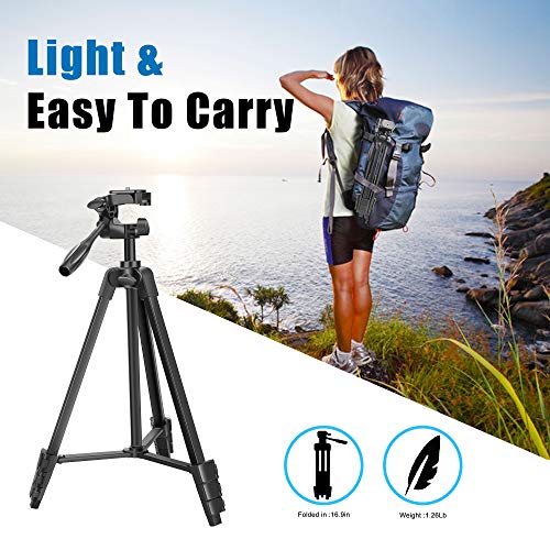 TAIROAD Phone Tripod, Portable Lightweight Aluminum Travel Tripod with