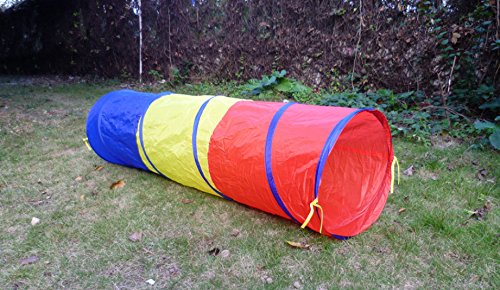 Zhoyea Durable Pop Up Tunnel Kids Multi-Coloured Pop Up Play Tunnel Indoor Outdoor W180 x H45cm