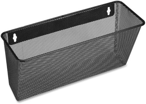 Wholesale CASE of 20 - Lorell Black Mesh/Wire Wall Pocket-Single Wall Pocket, Ltr, 14"x3-3/8"x8-3/4", Black