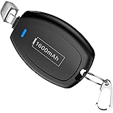 SHENMZ 2-Pack Mini Keychain Portable Charger for iPhone, (2026 Upgraded) Mini Keychain Phone Charger for iPhone 14/14 Plus/14 Pro Max/13/13 Pro Max/12 Mini/11 Pro/6S Phones et -Black