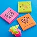 15-Pack Post It Pad for Home & Office, 7.5 x 7.7cm Super Sticky Post Notes, Neon Post Its for School, 80 Leaves/pad Stickies Post It Notes for Reminders, Neon Colored Post It Study Aids, Post It Note