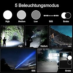 Wurkkos Tactical Flashlight, 2000 Lumen Super