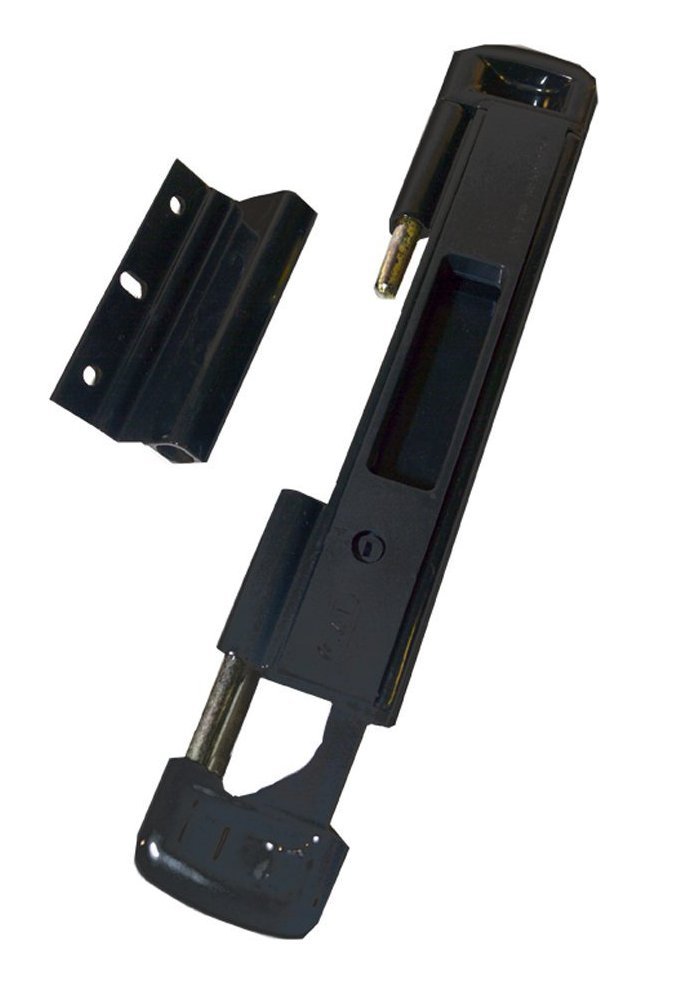 Photo 1 of Black Double Bolt Patio Door Lock by Cal-Tech