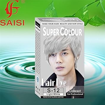 Buy New Fashion Color Hair Dye Cream S12 Light White Color