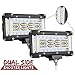 Dual Side Shooter LED Lights, SWATOW INDUSTRIES 2PCS 240W 5 Inch LED Light Bar Quad Row LED Fog Lights Off Road LED Cube Lights for Truck Tractor SUV ATV UTV Motorcycle Boat