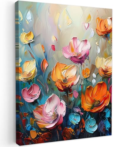 MuchoWow© Bilder Wohnzimmer Deko Modern Wandbild Kunstdruck auf Leinwand