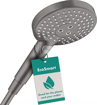 Hansgrohe Raindance Select S Shower Head EcoSmart 9 l/min Black Chrome 125mm