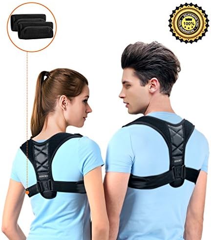 Posture Support Upper Back Brace Corrector For Women Men Kids Teens, Medical&amp; Comfortable for Slouching&amp; Hunching For Forward Head, Relieve Back&amp; Shoulder Pain With 1 pair of Detachable Armpit Pads