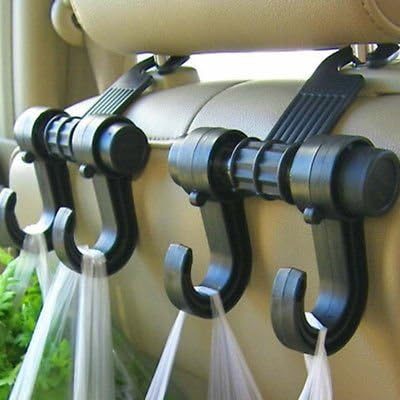 1 X Car Seat Back Headrest Dual Holder Hanger Fit For Bag Coat Perchero De Carro