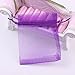 Wudygirl 100pcs Sheer Organza Bag 4X6 with Drawstring Jewelry Pouches Bags for Party Wedding Favor Candy Seashell Gift Bags (Purple 4x6)