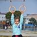 HAPPY PIE PLAY&ADVENTURE 1 Pair Wooden Gymnastic Rings - Premium Heavy Duty Rings for Body Strength and Cross Fit Training in Backyard Gym Rings with Pp Adjustable Ropes