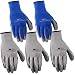 Wells Lamont Nitrile Work Gloves, 5 Pack, Large (580LA),Grey primary
