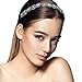 Fascigirl Rhinestone Headbands, 5PCS Jeweled Decorative Forehead Diamond Headband Crystal Headband Beaded Headbands for Women Birthday Gift with Stone
