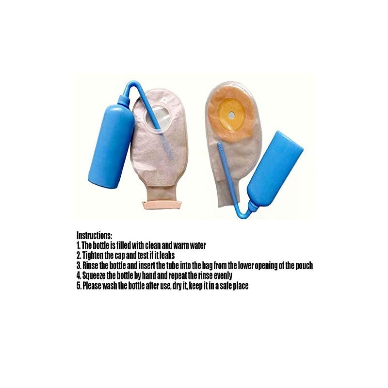 XIHAA Colostomy Bag Cleaning Tool, Ostomy Bag Cleaning Bottle Open Bag