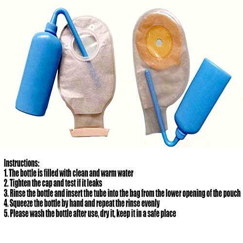 XIHAA Colostomy Bag Cleaning Tool, Ostomy Bag Cleaning Bottle Open Bag