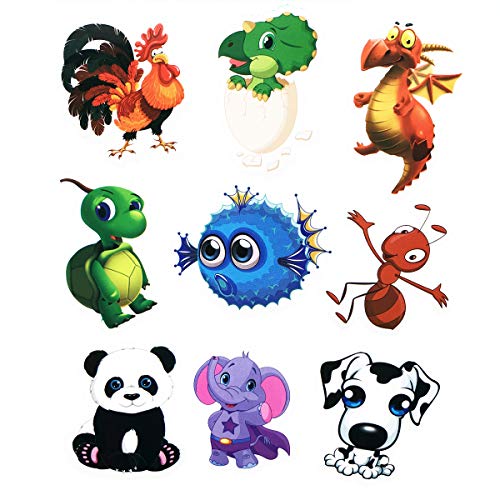 100PCS Lovely Cartoon Animals Stickers Waterproof Laptop Astronaut Stickers Car Bicycle Suitcase Computer Water Bottle Mobile Phone Stickers Decals for Kids (Cartoon Animals 100)