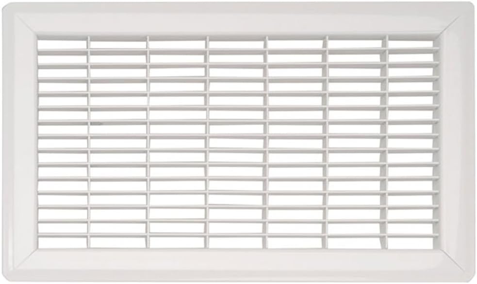 Registers, Grilles & Vents - Imperial RG1207 Heavy Gauge Floor Return Air Grille, 8 x 14-Inch, White
