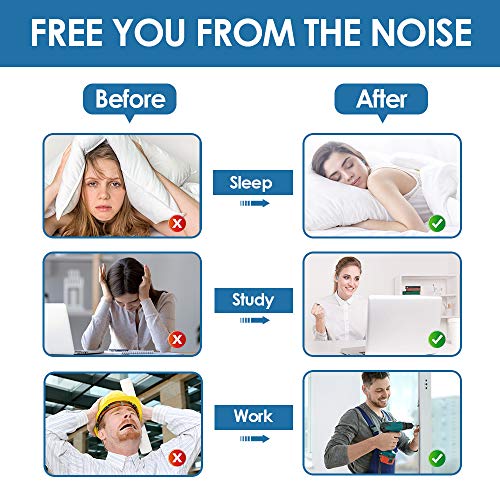 Soft Sleeping Ear Plugs, 40 Pairs Noise Cancelling Ear Plugs with Aluminum Carry Case, 34db NRR Hear Protection Foam Earplugs for Sleeping, Traveling, Flying, Working, Studying and More - Thumbnail 4