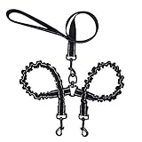 NYKKOLA Dual Double Handle Dog Leash Shock Absorbing Bungee Standard Leash with Padded Handles for Small/Medium/Large/X Large Dogs (4-6 Feet)