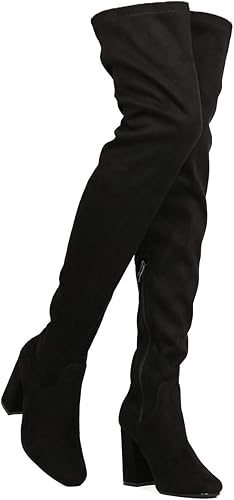 thigh high boots with zipper