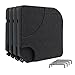 Blissun 4-Piece Cantilever Offset Patio Market Umbrella Base Stand Sand or water Filled Square (Heavy-duty HDPE plastic)