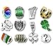 Timeline Treasures European Charm Bracelet Charms and Beads For Women, DIY Jewelry, Lucky Irish Green