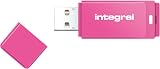 Integral 64GB Neon Pink USB 2.0 Flash Drive Stick Thumb Drive Plug & Play view 1
