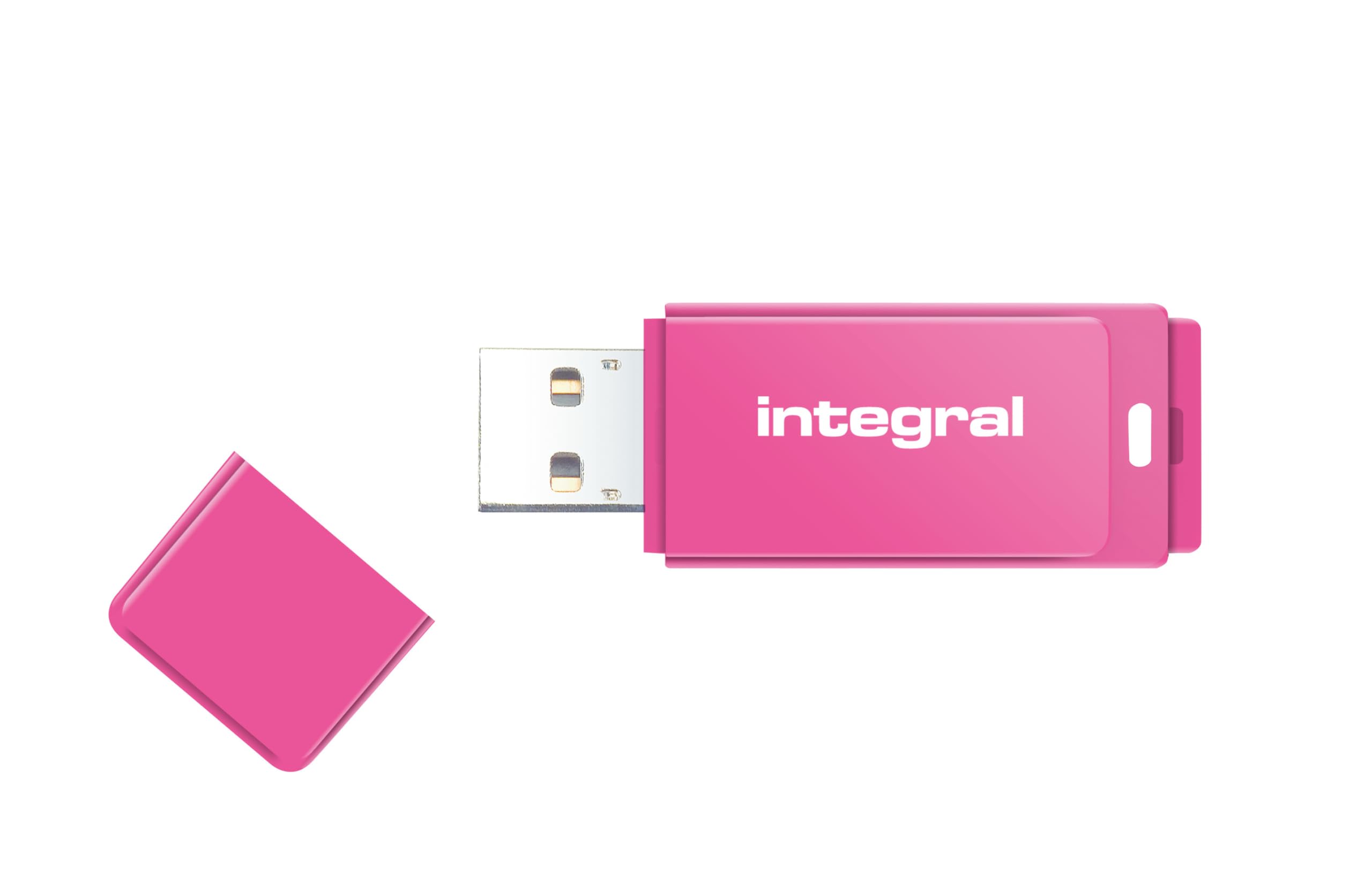 Integral 128GB Neon Pink USB 2.0 Flash Drive