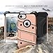 ZIZO Bolt Series for iPhone SE (2020) / iPhone 8 / iPhone 7 Case with Screen Protector Kickstand Holster Lanyard - Rose Gold & Black