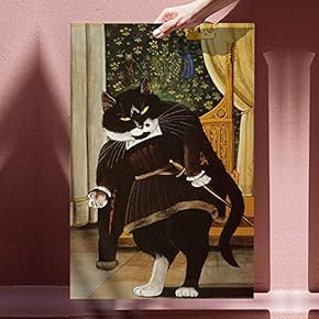 Canvas Wall Art Cute Cat Canvas Prints Home Artwork Decoration for Living Room,Bedroom - 12x18 inches