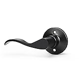 GOBEKOR 1 Pack Black Left-Handed Door Levers Dummy