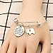 AGR8T Best Friend Bangle Bracelets Inspirational Gift You're braver stronger smarter than you think (Stainless Steel Elephant)