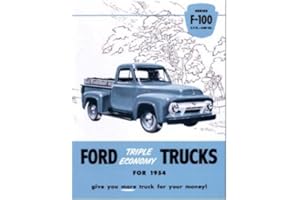MUSTANG 1954 Ford F100 Truck Sales Brochure Literature Book