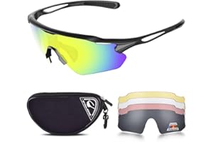 HUBO SPORTS Cycling Glasses, TR90 Unbreakable Frame Polarized Anti-UV400 Sports Sunglasses